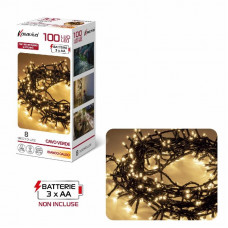 FILO A BATTERIA LED 100 BIANCO (8pz)